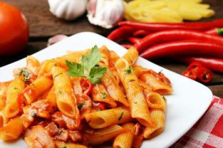 pasta with a tomato sauce
